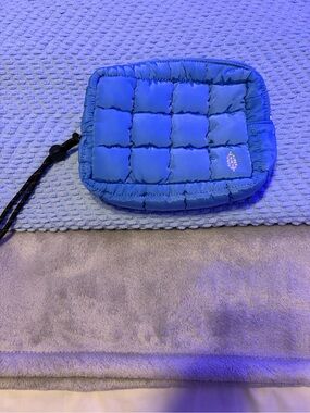 FP Movement by Free People Blue Quilted Mini Wristlet